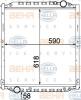 BEHR 8MK376774-441 (8MK376774441) Radiator, engine cooling