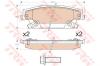 TRW GDB4452 Brake Pad Set, disc brake