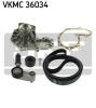 SKF VKMC36034 Water Pump + V-Ribbed Belt Kit