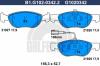 GALFER B1.G102-0342.2 (B1G10203422) Brake Pad Set, disc brake