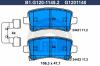 GALFER B1.G120-1148.2 (B1G12011482) Brake Pad Set, disc brake