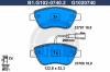 GALFER B1.G102-0740.2 (B1G10207402) Brake Pad Set, disc brake