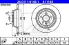 ATE 24.0111-0145.1 (24011101451) Brake Disc