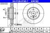 ATE 24.0126-0165.1 (24012601651) Brake Disc