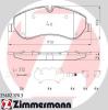 ZIMMERMANN 25602.170.3 (256021703) Brake Pad Set, disc brake