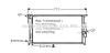 AVA QUALITY COOLING BWA2293 Radiator, engine cooling