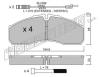 TRUSTING 594.5W (5945W) Brake Pad Set, disc brake