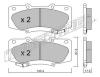 TRUSTING 953.0 (9530) Brake Pad Set, disc brake