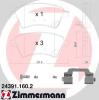 ZIMMERMANN 24391.160.2 (243911602) Brake Pad Set, disc brake