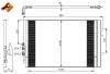 NRF 350035 Condenser, air conditioning