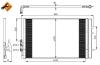 NRF 350036 Condenser, air conditioning
