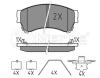 MEYLE 0252458217/W (0252458217W) Brake Pad Set, disc brake