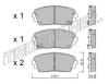 TRUSTING 957.0 (9570) Brake Pad Set, disc brake