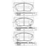 NIPPARTS N3600332 Brake Pad Set, disc brake