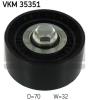 SKF VKM35351 Deflection/Guide Pulley, v-ribbed belt