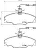 HELLA 8DB355018-201 (8DB355018201) Brake Pad Set, disc brake