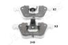 JAPANPARTS PA-349AF (PA349AF) Brake Pad Set, disc brake