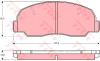 TRW GDB980 Brake Pad Set, disc brake