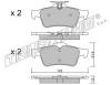 TRUSTING 346.3 (3463) Brake Pad Set, disc brake