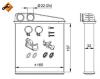 NRF 58211 Heat Exchanger, interior heating