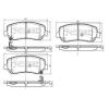 NIPPARTS N3603073 Brake Pad Set, disc brake