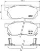 HELLA 8DB355005-641 (8DB355005641) Brake Pad Set, disc brake