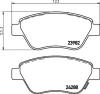 HELLA 8DB355012-831 (8DB355012831) Brake Pad Set, disc brake