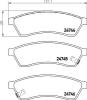 HELLA 8DB355014-491 (8DB355014491) Brake Pad Set, disc brake