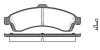 REMSA 0837.02 (083702) Brake Pad Set, disc brake