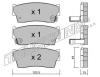 TRUSTING 118.0 (1180) Brake Pad Set, disc brake