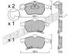 TRUSTING 120.1 (1201) Brake Pad Set, disc brake