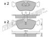 TRUSTING 189.0 (1890) Brake Pad Set, disc brake