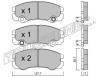 TRUSTING 366.1 (3661) Brake Pad Set, disc brake