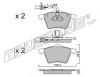 TRUSTING 566.1 (5661) Brake Pad Set, disc brake