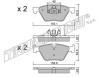 TRUSTING 573.5 (5735) Brake Pad Set, disc brake