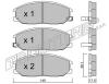 TRUSTING 648.0 (6480) Brake Pad Set, disc brake