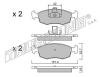 TRUSTING 283.3 (2833) Brake Pad Set, disc brake