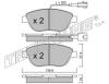 TRUSTING 331.3 (3313) Brake Pad Set, disc brake