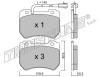 TRUSTING 865.0 (8650) Brake Pad Set, disc brake