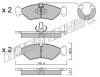 TRUSTING 587.1 (5871) Brake Pad Set, disc brake