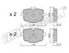 fri.tech. 939.0 (9390) Brake Pad Set, disc brake