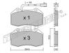 TRUSTING 667.1 (6671) Brake Pad Set, disc brake