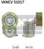 SKF VKMCV51017 Tensioner Pulley, v-ribbed belt