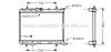AVA QUALITY COOLING PEA2207 Radiator, engine cooling