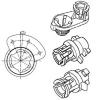 HELLA 8HG183586-001 (8HG183586001) Holder, beam hight control adjuster