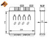 NRF 54279 Heat Exchanger, interior heating