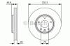 BOSCH 0986479R93 Brake Disc