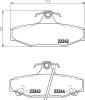 HELLA 8DB355009-571 (8DB355009571) Brake Pad Set, disc brake