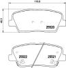 HELLA 8DB355020-101 (8DB355020101) Brake Pad Set, disc brake