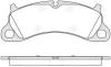 REMSA 1542.00 (154200) Brake Pad Set, disc brake